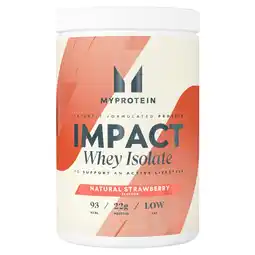 Morrisons Myprotein Impact Whey Isolate Natural Strawberry offer