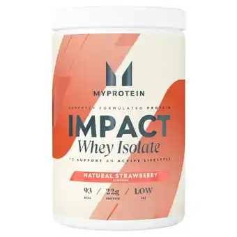 Morrisons Myprotein Impact Whey Isolate Natural Strawberry offer