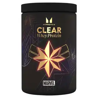 Morrisons Myprotein Clear Whey Isolate Marvel Captain Marvel offer