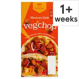 Tesco Oh So Wholesome Veg'chop Mexican 250g offer