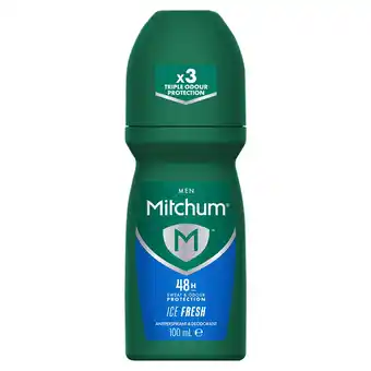 Tesco Mitchum Ice Fresh Roll On100ml offer