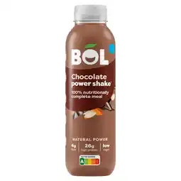 Tesco BOL Chocolate Power Shake 410g offer