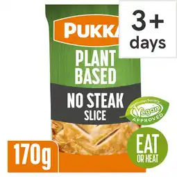 Tesco Pukka Vegan No Steak Slice 170g offer