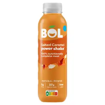 Tesco BOL Power Shake - Salted Caramel 410g offer