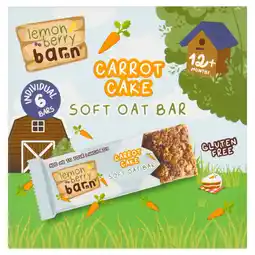Tesco Lemon Berry Barn Soft Oat Bars Carrot Cake 6x23g offer