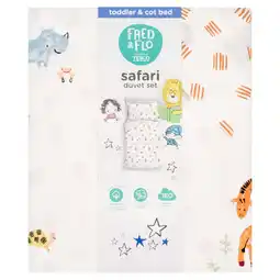 Tesco Fred & Flo Safari toddler bedding set offer