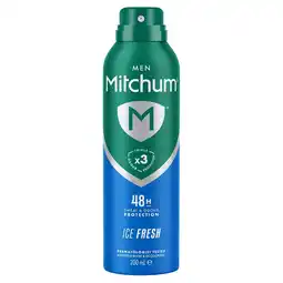 Tesco Mitchum Ice Fresh Aerosol 200Ml offer