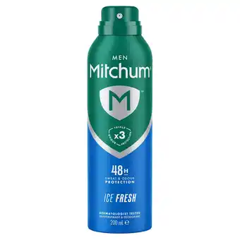 Tesco Mitchum Ice Fresh Aerosol 200Ml offer