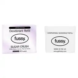 Tesco Fussy Natural Deodorant Refill Sugar Crush 40g offer