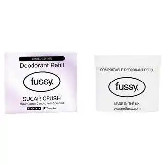 Tesco Fussy Natural Deodorant Refill Sugar Crush 40g offer