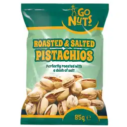 Iceland Go Nuts Roasted & Salted Pistachios 85g offer