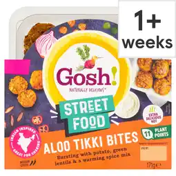 Tesco Gosh Street Food Aloo Tikki Bites 171g offer