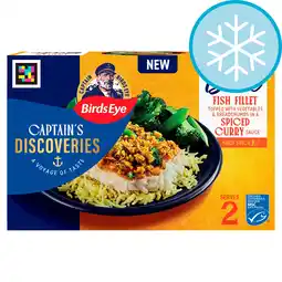 Tesco Birds Eye Captain's Discoveries Indian Inspired Bake Fish Fillets 380g offer