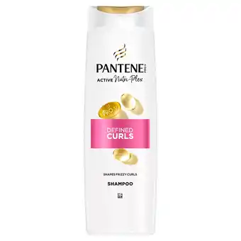 Tesco PANTENE ACTIVE NUTRI-PLEX DEFINED CURLS SHAMPOO 500ML offer
