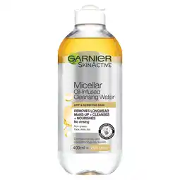 Tesco Garnier Micellar Water Oil Infused 400Ml offer