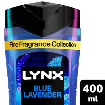 Tesco Lynx Fine Fragrance Blue Lavender Body Wash 400ml offer
