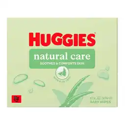 Tesco Huggies Natural Care 0% Plastic Baby Wipes 12x48 576 Wipes offer