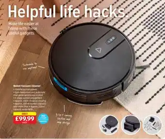 Aldi Robot Vacuum Cleaner offer
