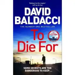 Asda Paperback To Die For by David Baldacci offer