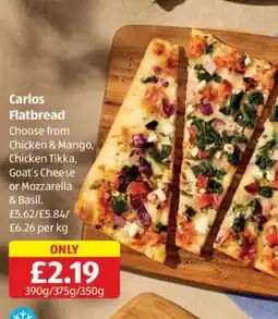 Aldi Carlos Flatbread offer