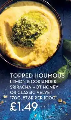Aldi Topped Houmous offer