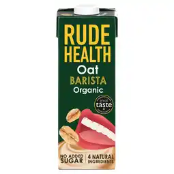 Tesco Rude Health Organic Oat Barista Drink 1l offer