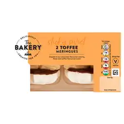 Asda The BAKERY at ASDA 2 Toffee Meringues offer