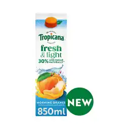 Asda Tropicana Fresh & Light Morning Orange with Mandarin and Apple 850ml offer