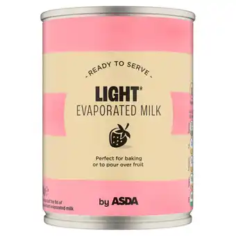 Asda ASDA Light Evaporated Milk 410g offer
