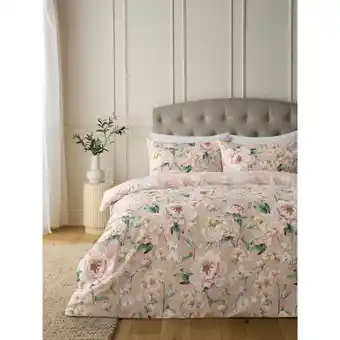 Asda George Home Pink Oriental Floral Duvet Set - Double offer