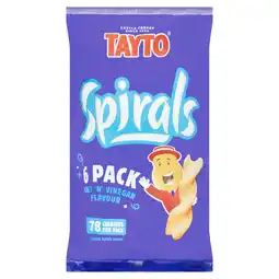 Iceland Tayto Salt 'N' Vinegar Flavour Spirals 6 x 16g offer