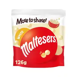 Iceland Maltesers Whilte Chocolate & Honeycomb More to Share Pouch 126g offer