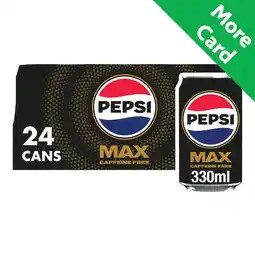 Morrisons Pepsi Max No Caffeine 24x330ml offer