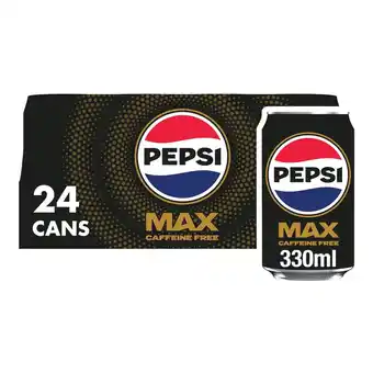 Morrisons Pepsi Max No Caffeine 24x330ml offer