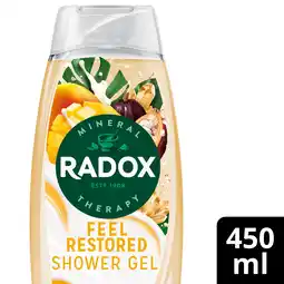 Tesco Radox Feel Restored Shower Gel Body Wash 450ml offer