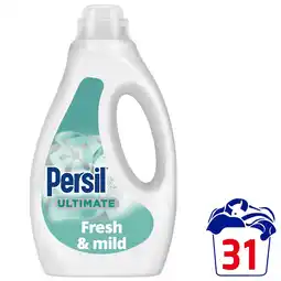 Tesco Persil Ultimate Fresh & Mild Non Bio Laundry Washing Detergent 31 Washes 837ML offer
