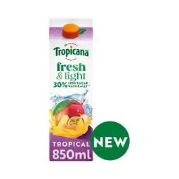Asda Tropicana Fresh & Light Tropical 850ml offer