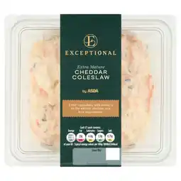 Asda Exceptional by ASDA Extra Mature Cheddar Coleslaw 300g offer