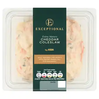 Asda Exceptional by ASDA Extra Mature Cheddar Coleslaw 300g offer