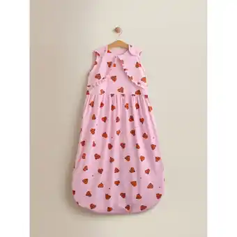 Asda George Home Pink Love Bug Jersey Cotton Sleep Bag 1 Tog offer