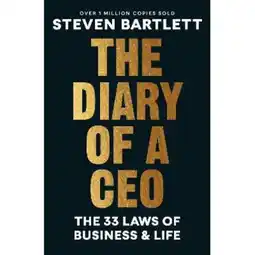 Asda Paperback The Diary of a CEO by Steven Bartlett offer