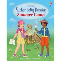 Asda Kids Sticker Dolly Dressing Summer Camp by Fiona Watt offer