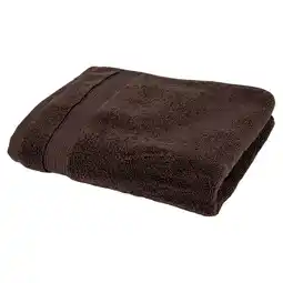 Tesco F&F Home Dark Brown Supersoft Cotton Bath Sheet Towel offer