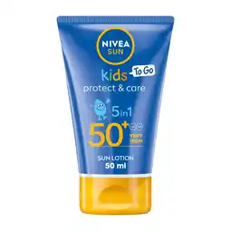 Tesco NIVEA SUN Kids Protect & Care Sun Cream Lotion SPF50+ 50ml offer