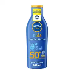 Tesco NIVEA SUN Kids Protect & Care Sun Lotion SPF50+ 200ml offer