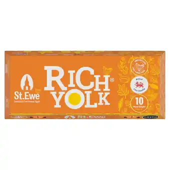Morrisons St Ewe Rich Yolk Mixed Weight Free Range Eggs offer
