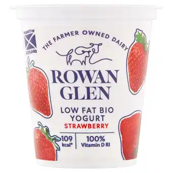 Morrisons Rowan Glen Low Fat Bio Strawberry Yogurt offer