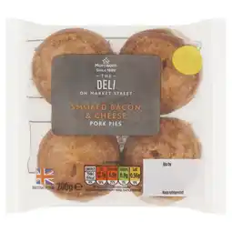 Morrisons Market Street Deli Smoked Cheese & Bacon Pork Pies offer