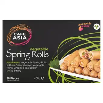 Morrisons Cafa Asia Vegetable Spring Rolls 400g offer