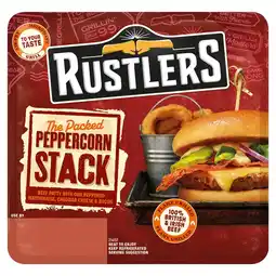 Morrisons Rustlers The Packed Peppercorn Stack 174g offer